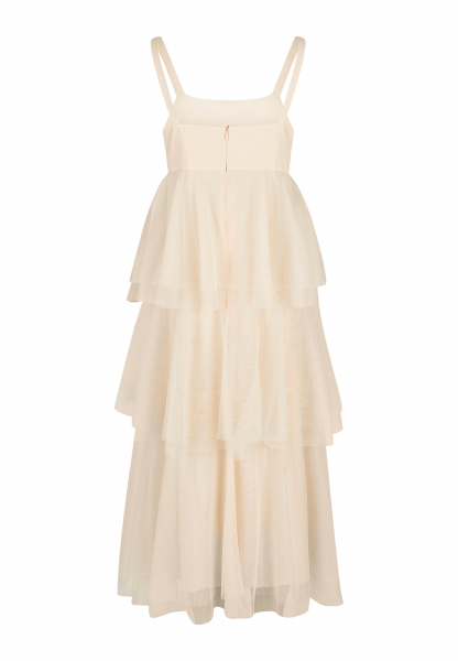 Midikleid mit Stufenvolants