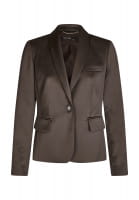 Short blazer in silk look