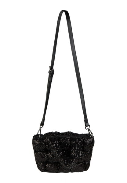 Sequin bag in braided look