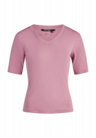 Rippshirt mit Schmuckkante
