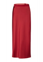 Stretch satin maxi skirt