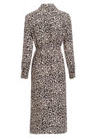 Dress with leopard print