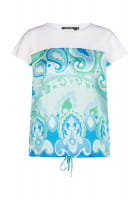 Blusen-Shirt mit Tropical-Print