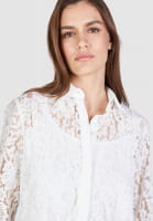 Lace blouse with underlay top