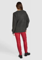 Cardigan with slits