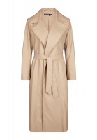 Maxi coat made from vegan leather