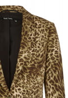 Leopard Look Single Breasted Blazer