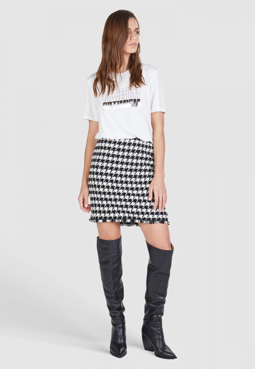 Bouclé mini skirt | MARC AUREL