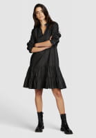 Lightweight black denim dress