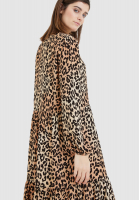 Dress with leopard print