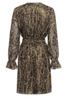 Dress in sparkling animal print