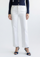 Cropped jeans with straight fit