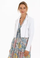 Biker jacket from sweat material
