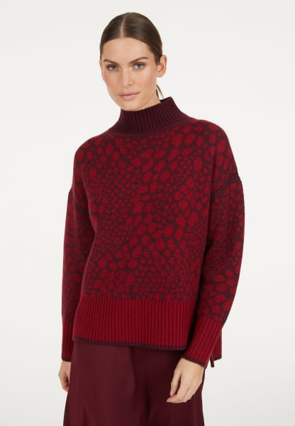 Pullover mit zweifarbigem Jacquard