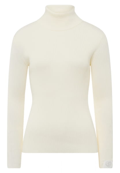 Rollkragen Pullover in Rippen-Optik