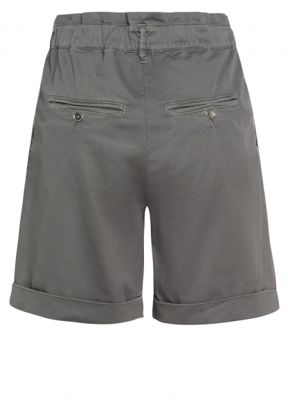 Shorts textured cotton with mesh ribbon