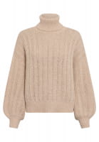 Sweater with sequin ribs