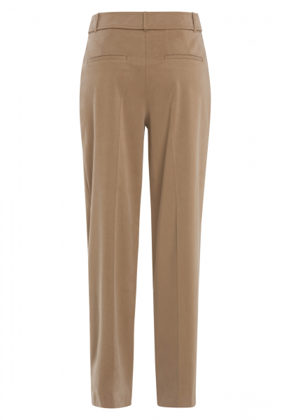 Pleat-front trousers made of sustainable twill