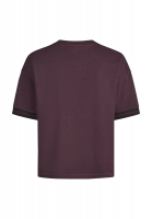 Shirt mit Samt-Rosenapplikationen