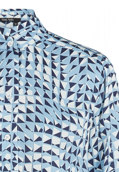 Hemdblusenkleid mit geometrischem Print