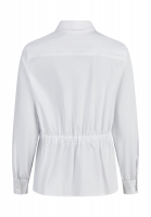 Poplin blouse with gathered detail at the back
