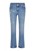 Cropped flared jeans with comfort stretch