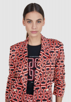 Blazer with jacquard pattern