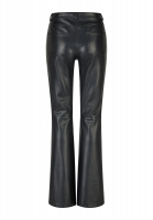 Faux leather flared pants