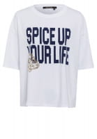 Boxy Shirt mit "Spice up your life" Print