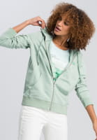 Hoodie jacket from summery sweat material
