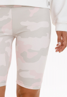 Cycling shorts with camouflage print