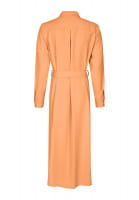 Shirt blouse dress made from matte comfort satin
