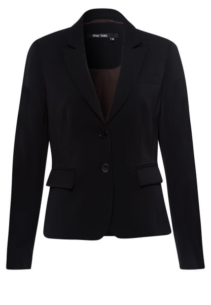 Blazer made from crease-free material with badges