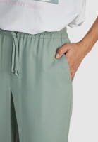 Slip-on pants in twill look