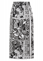 Rock mit Patchwork-Print