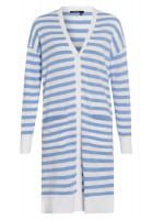 Long cardigan in striped look