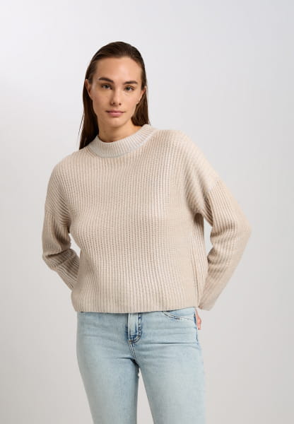 Sweater with metallic coating