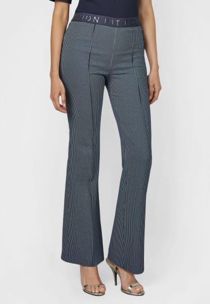 Patterned jacquard pants