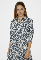 Printed shirt dress