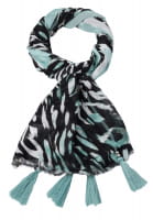 Scarf with ornamental tassel details