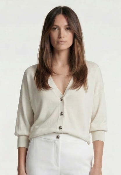 Strickjacke mit Halbarm