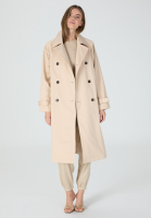 Trench-Coat aus schimmerndem Baumwoll-Mix