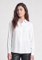 Poplin blouse with gathered detail at the back