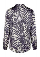 Blouse with abstract tiger print