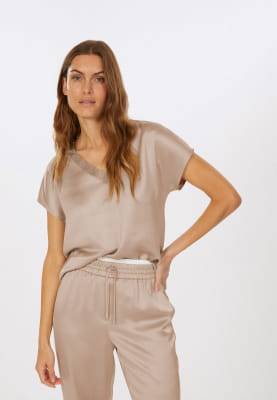 Top aus Satin