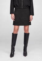Glitter jersey skirt with side pockets
