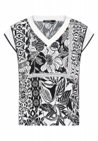 Top mit Patchwork-Print