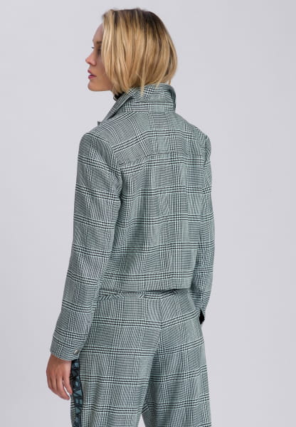 Jacket with check pattern