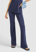 Flared jersey trousers