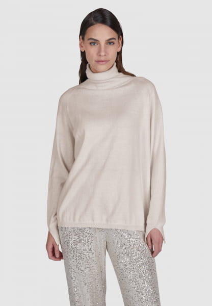Turtleneck sweater made of high-quality cotton-cashmere
